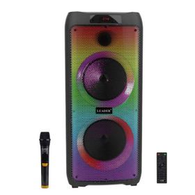Leader LP-8100 8 incx2 RGB Taşınabilir Ses Sistemi
