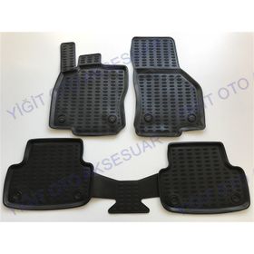 Leader Volkswagen Golf 7 Siyah 3D 2013 Sonrası Havuzlu Oto Paspas