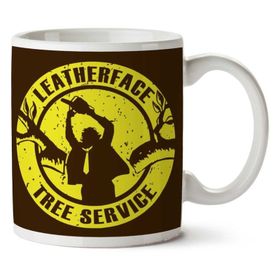 Leatherface Tree Service Texas Chainsaw Massacre Baskılı Kupa