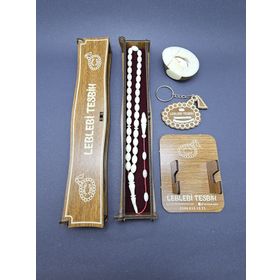 Leblebi Tesbih LT1001 Ahşap Kutusunda Hediyeli Erbabacan Usta İmzalı Narçıl Tesbih