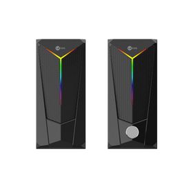 Lecoo DS104 Siyah 3.5 mm Jack 6W RGB Aydınlatmalı Masaüstü Kablolu USB Hoparlör