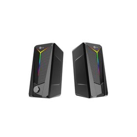 Lecoo DS104 Siyah 3.5 mm Jack 6W RGB Aydınlatmalı Masaüstü Kablolu USB Hoparlör