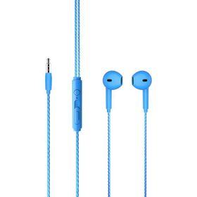 Lecoo EH104 Kablolu 3.5 mm Mavi Jacklı Kulak İçi Mikrofonlu Kulaklık