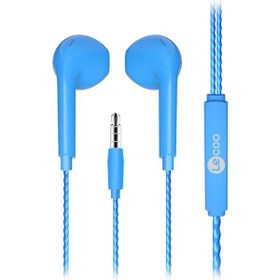 Lecoo EH104 Kablolu 3.5 mm Mavi Jacklı Kulak İçi Mikrofonlu Kulaklık