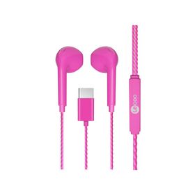 Lecoo EH104 Kablolu 3.5 mm Pembe Jacklı Kulak İçi Mikrofonlu Kulaklık