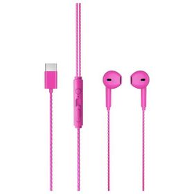 Lecoo EH104 Kablolu Pembe Type-C Kulak İçi Mikrofonlu Kulaklık