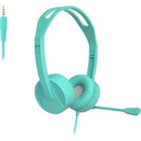 Lecoo HT106 Mikrofonlu Kablolu 3.5 mm Jacklı Turkuaz Kulak Üstü Kulaklık