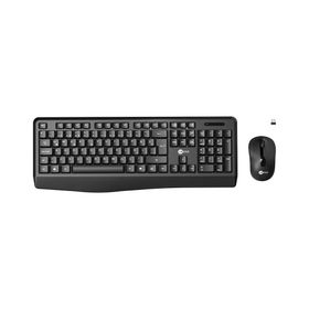 Lecoo KW211 Siyah Kablosuz Türkçe Q Bilek Destekli Membran Klavye & Mouse Seti