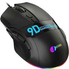 Lecoo MS130 Siyah Kablolu RGB Makro Tuşlu Optik Gaming Mouse