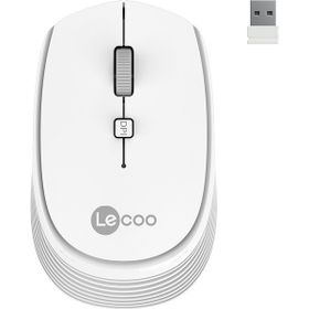 Lecoo WS202 Kablosuz 1200 DPI 4 Tuşlu Beyaz Optik Mouse