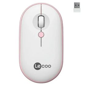 Lecoo WS212 Beyaz Pembe USB Kablosuz Mouse