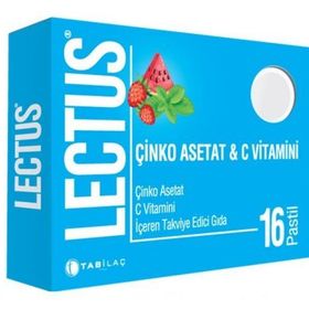 Lectus Çinko Asetat C Vitamini 16 Pastil