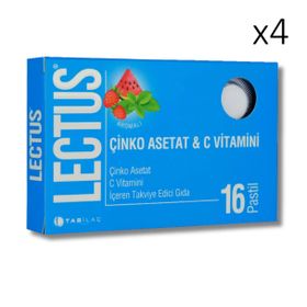 Lectus Çinko Asetat C Vitamini 4x16 Pastil