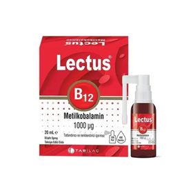 Lectus Vitamin B12 Metilkobalamin 1000 mcg 20 ml Dilaltı Sprey
