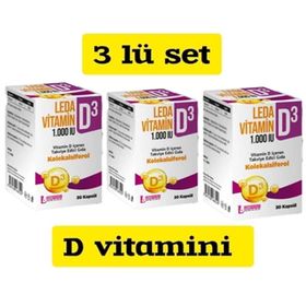 Ledapharma Leda Vitamin D3 1000 IU 30 Kapsül