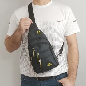 Lederax LD266 Sarı Bodybag Çift Taraf Askılı Göğüs Çantası