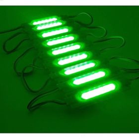 Ledwell Yeşil 5 Adet Cob Ledli Mercekli Modül Led