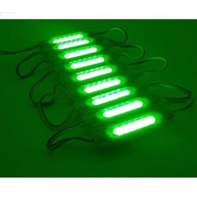 Ledwell Yeşil 5 Adet Cob Ledli Mercekli Modül Led