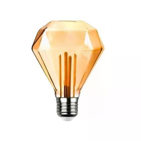 Ledx Gd-95 Kırılmaz Gövde Diamond Elmas Kesim 4,5 Watt Amber Rustik Ampul