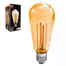 Ledx St-64 Kırılmaz Gövde 4,5 Watt Çizgili Rustik Ampul