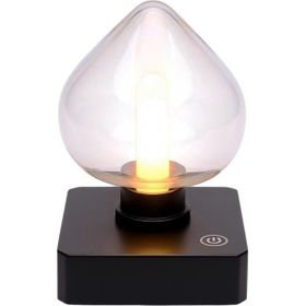Ledx Yqx-Anl95-B03 Amber Renkli Alev Efektli Dokunmatik Masa Lambası 800Mah Şarjlı