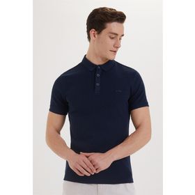 Lee Cooper 202 LCM 242051 Lacivert Tylen Erkek Polo Yaka T-shirt