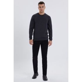 Lee Cooper 211 LCM 241065 Aiden O Yaka Antrasit Erkek Kazak