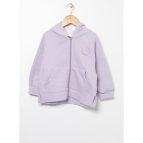 Lee Cooper 221 LCG 241004-4401 Lila Kapüşonlu Taşlı Kız Çocuk Sweatshirt