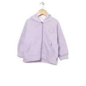 Lee Cooper 221 LCG 241004-4401 Lila Kapüşonlu Taşlı Kız Çocuk Sweatshirt