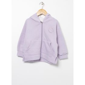 Lee Cooper 221 LCG 241004-4401 Lila Kapüşonlu Taşlı Kız Çocuk Sweatshirt