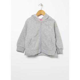 Lee Cooper 221 LCG 241004-7201 Gri Melanj Kapüşonlu Taşlı Kız Çocuk Sweatshirt
