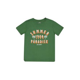 Lee Cooper 222 LCB 242020 Yeşil Baskılı Erkek Çocuk T-shirt
