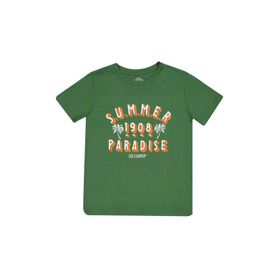 Lee Cooper 222 LCB 242020 Yeşil Baskılı Erkek Çocuk T-shirt