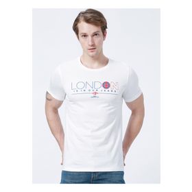Lee Cooper 222 Lcm 242013 Kırık Beyaz Erkek T-Shirt