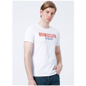 Lee Cooper 222 LCM 242023 Beyaz Erkek T-Shirt