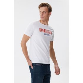 Lee Cooper 222 LCM 242023 Beyaz Erkek T-Shirt