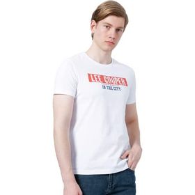 Lee Cooper 222 LCM 242023 Beyaz Erkek T-Shirt