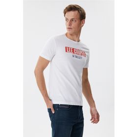 Lee Cooper 222 LCM 242023 Beyaz Erkek T-Shirt