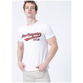 Lee Cooper 222 LCM 242026 Beyaz Erkek T-Shirt