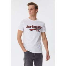 Lee Cooper 222 LCM 242026 Beyaz Erkek T-Shirt