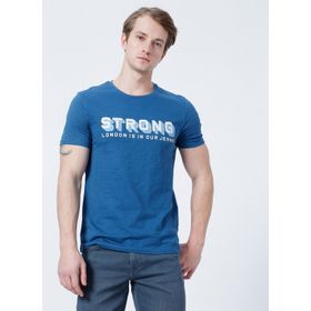 Lee Cooper 222 Lcm 242029 Storing Petrol Bisiklet Yaka Slim Fit Baskılı Erkek T-shirt