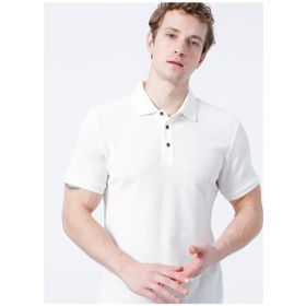 Lee Cooper 222 LCM 242049 Tylen Regular Fit Düz Açık Kahverengi Erkek Polo T-shirt