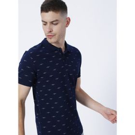 Lee Cooper 222 LCM 242052 Bobby Desenli Siyah Erkek Polo T-shirt