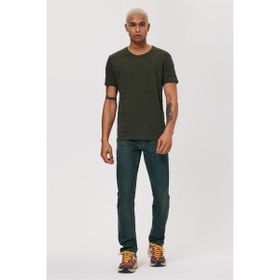 Lee Cooper 222 Lcm 242053 Baines Bisiklet Yaka Slim Fit Düz Haki Erkek T-shirt