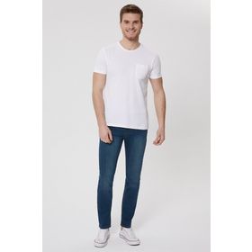 Lee Cooper 222 Lcm 242054 Twingo Bisiklet Yaka Slim Fit Pike Desenli Yeşil Erkek T-shirt