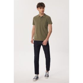 Lee Cooper 222 LCM 242056 Miless Düz Haki Erkek Polo T-shirt