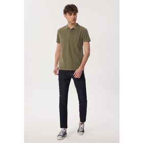 Lee Cooper 222 LCM 242056 Miless Düz Haki Erkek Polo T-shirt