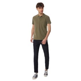Lee Cooper 222 LCM 242056 Miless Düz Haki Erkek Polo T-shirt