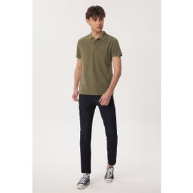 Lee Cooper 222 LCM 242056 Miless Düz Haki Erkek Polo T-shirt