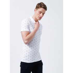 Lee Cooper 222 Lcm 242058 Pine Slim Fit Desenli Lacivert Erkek Polo T-shirt
